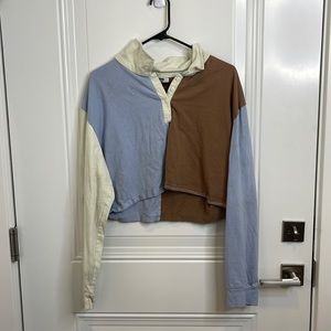Blue & Brown Crop Top - RSQ - XXL